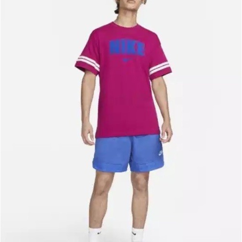 Men's Nike Sportswear Retro T-Shirt Size Medium Dynamic Berry FD0483-549
